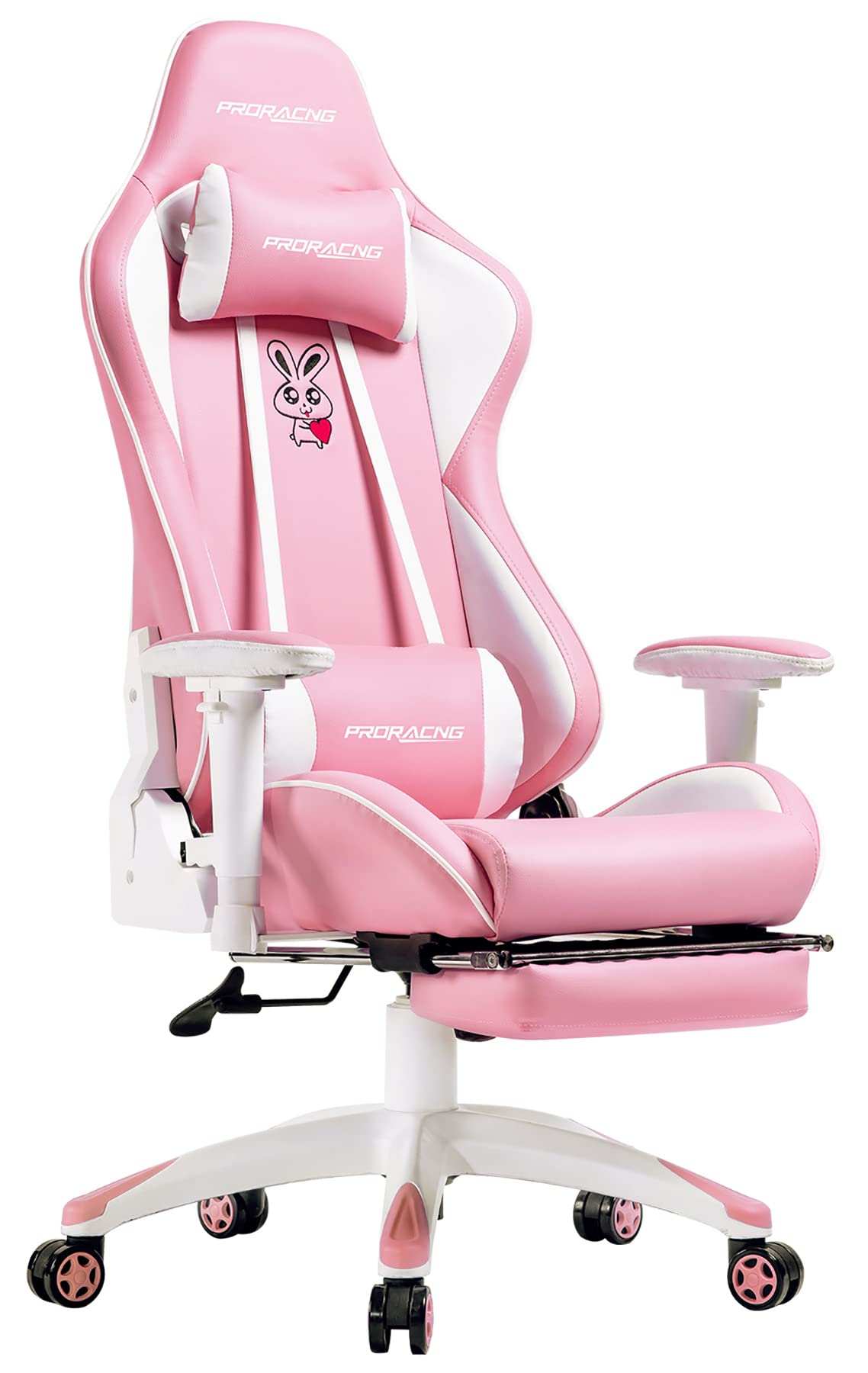 Amazon.co.jp: PRORACING ゲーミングチェア ゲーム用チェア ピンク