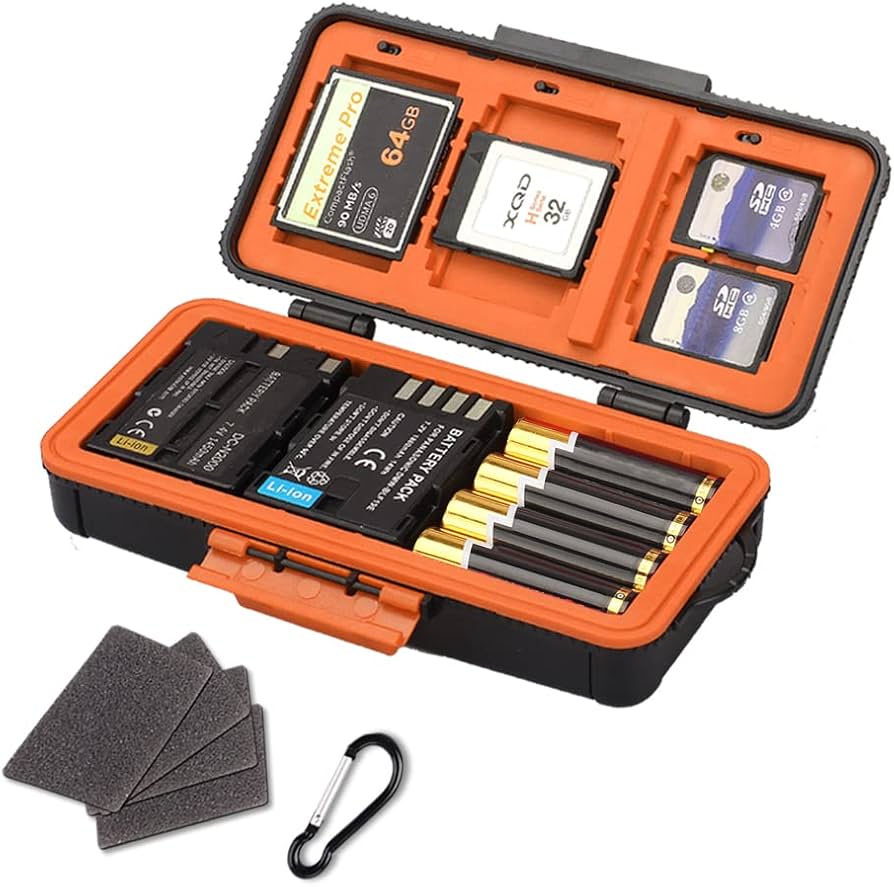 Amazon.co.jp: カメラバッテリーとメモリーカードケース、カメラ