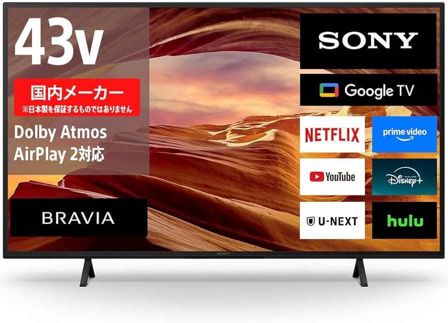Amazon | ソニー(SONY) テレビ 43インチ 液晶 4K ブラビア KJ-43X75WL
