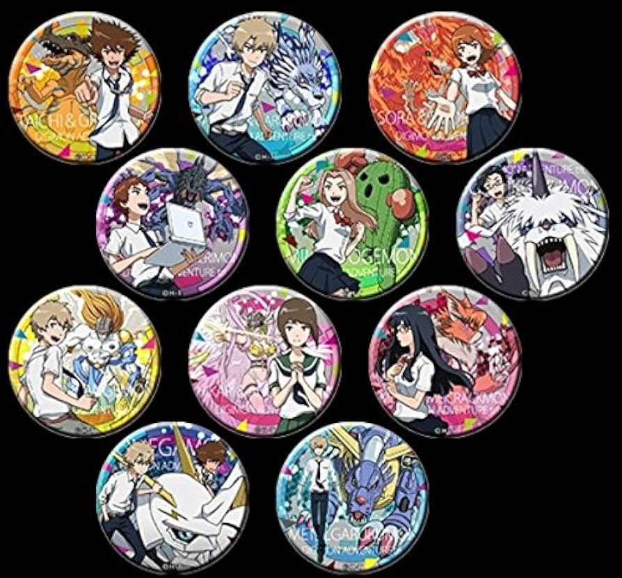 Amazon.co.jp: ドでか缶バッジ 4th 11種セット コンプ ヤマト デジモン