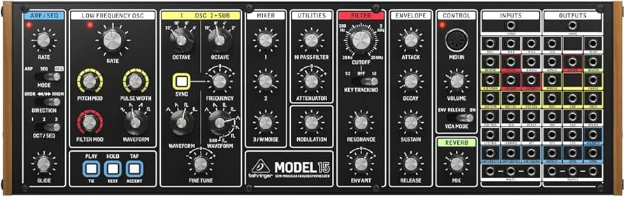 Amazon.com: Behringer Model 15 Analog Semi-Modular Synthesizer