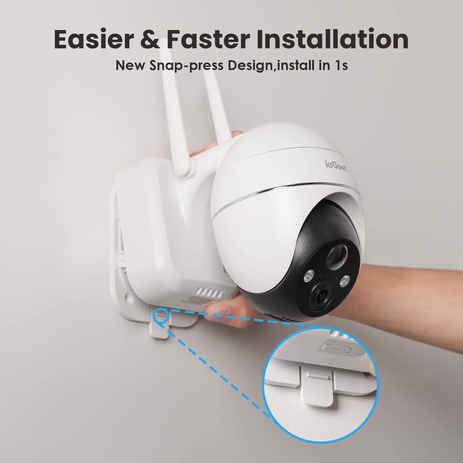 Amazon.com : ieGeek Security Camera Outdoor, 2K Wireless WiFi 360