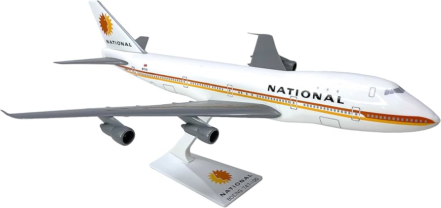 Amazon.com: Flight Miniatures National (67-80) 747-100/200 1:250