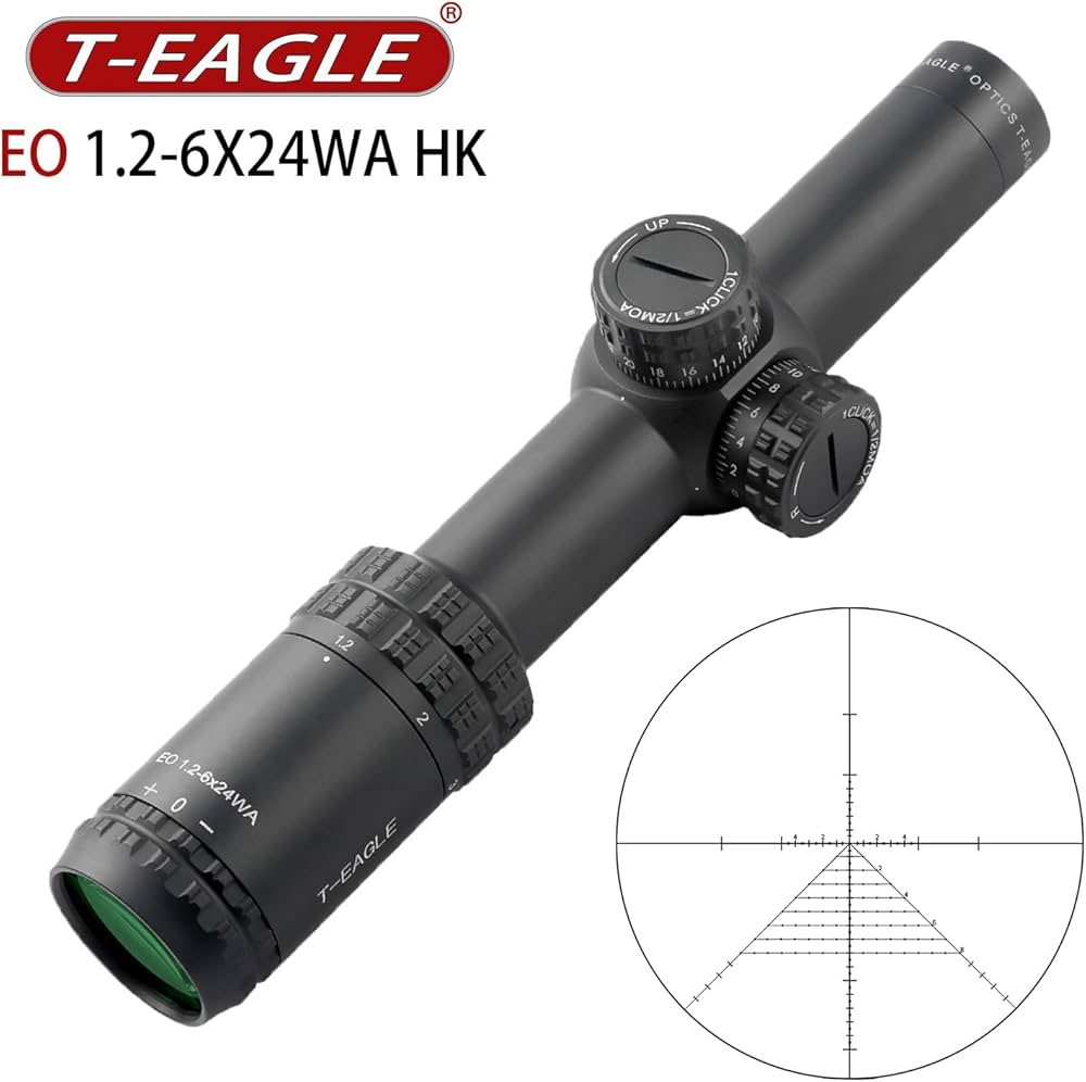 Amazon.co.jp: T-EAGLE ライフルスコープ EO1.2-6x24WA 可変倍率
