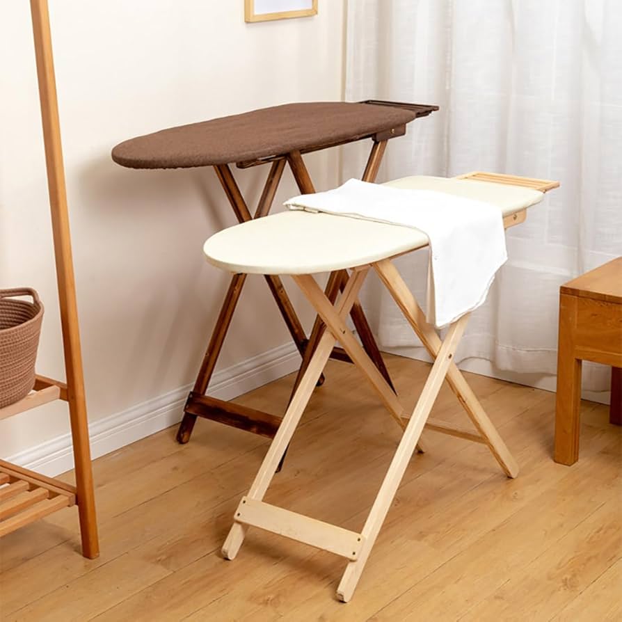 Amazon.co.jp : 平型アイロン台 木 折りたたみ式ア 無垢材アイロン台
