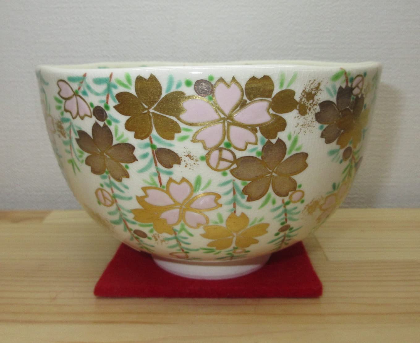 Amazon | 【逢絢亭】茶道具 茶碗 抹茶茶碗 京焼 仁清 枝垂桜の図 文月