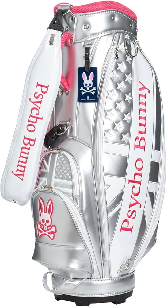 Psycho Bunny☆サイコバニー☆9.0型☆良品☆カート(WH×マルチ) Psycho