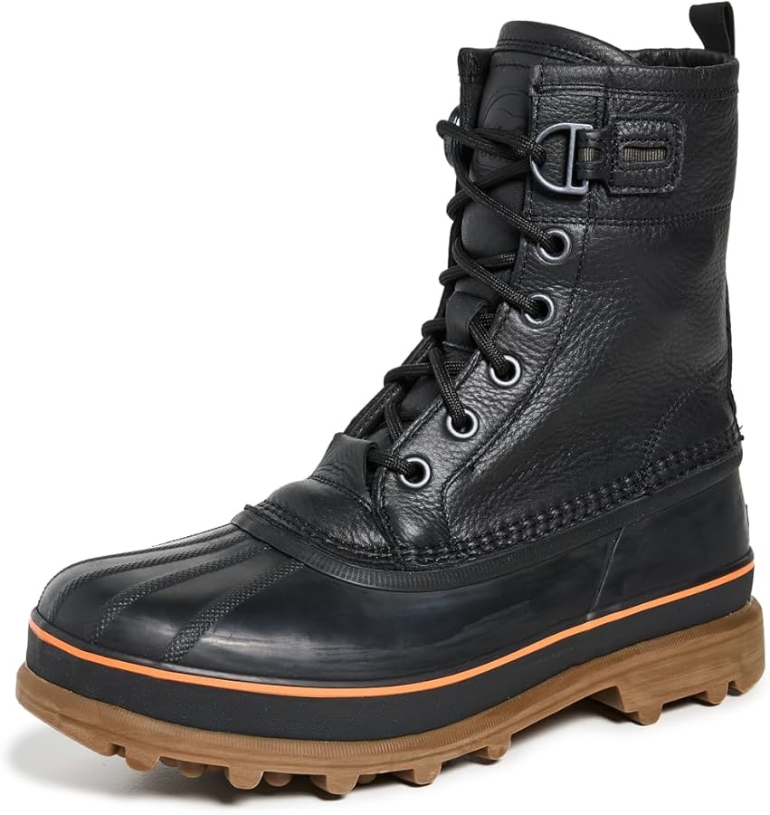 Amazon.com | Sorel Men's Caribou Royal Hi-Viz Boots, Black, 8