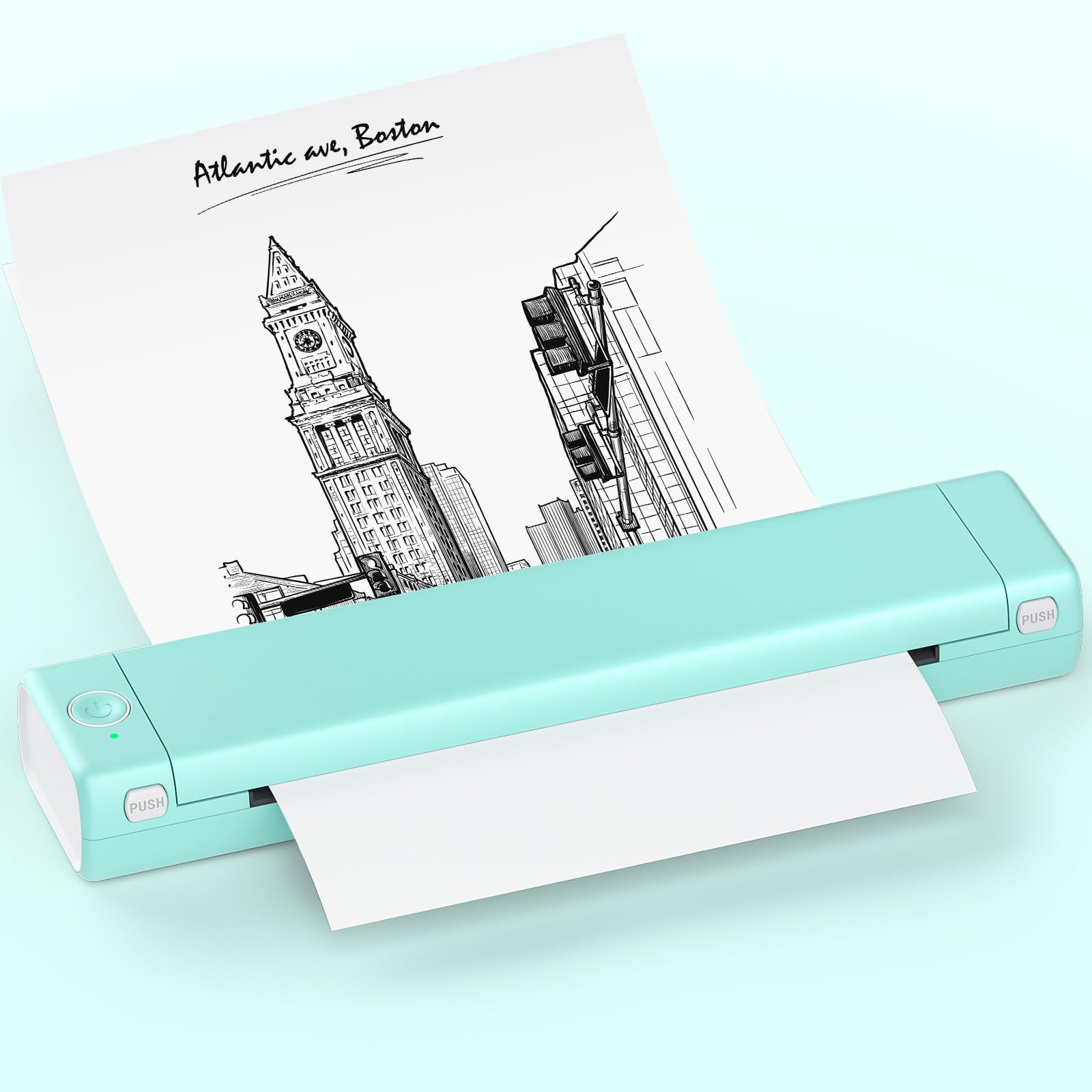 Amazon.co.jp: Itari M08F モバイルプリンター A4 ミニ携帯家庭用