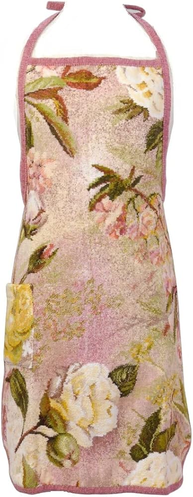 FEILER シェニール織 花柄エプロン 未使用 FEILERフェイラー