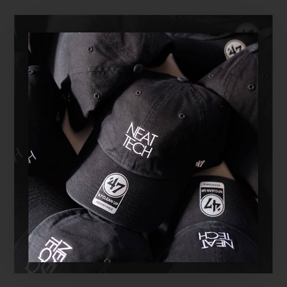 Amazon.co.jp: 別注品 NEAT TECH 47 Cap ブラック : 文房具・オフィス用品