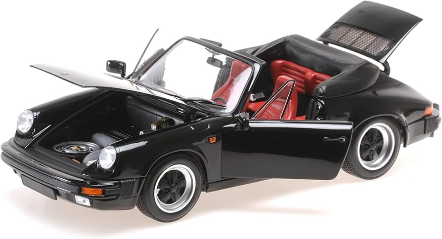 Amazon | ミニチャンプス 1/18 ポルシェ 911 カレラ 3.2 カブリオレ