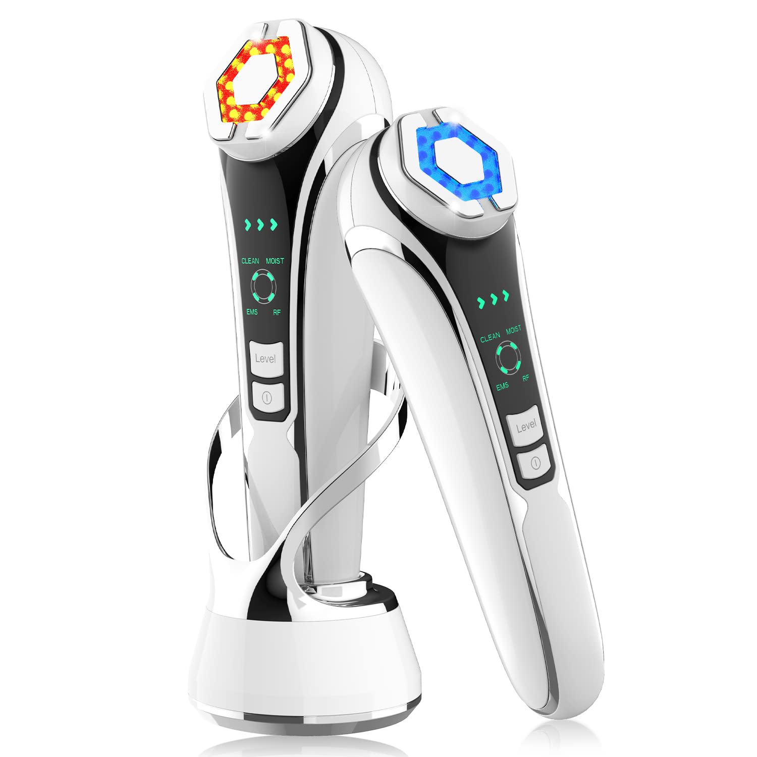 Amazon.co.jp: 美顔器 EMS RF美顔器 美容器 イオン導入 イオン導出 LED