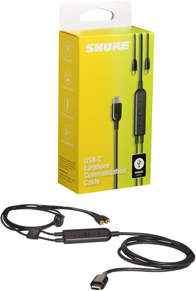 Amazon | SHURE SEシリーズ用 リモート&マイク内蔵 Micro USB Type C