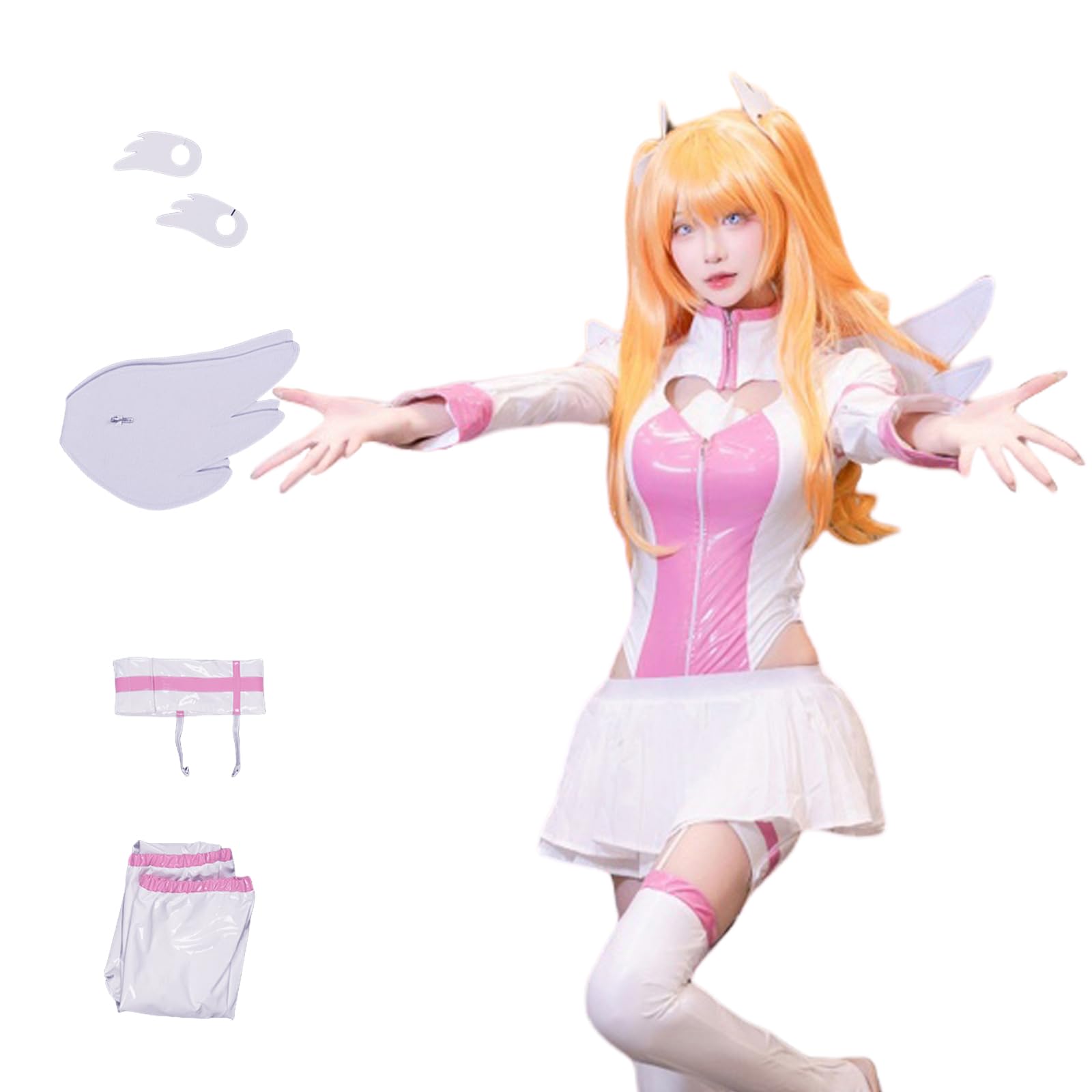 Amazon | 2.5次元の誘惑 天乃リリサ リリエル コスプレ衣装 天使 羽