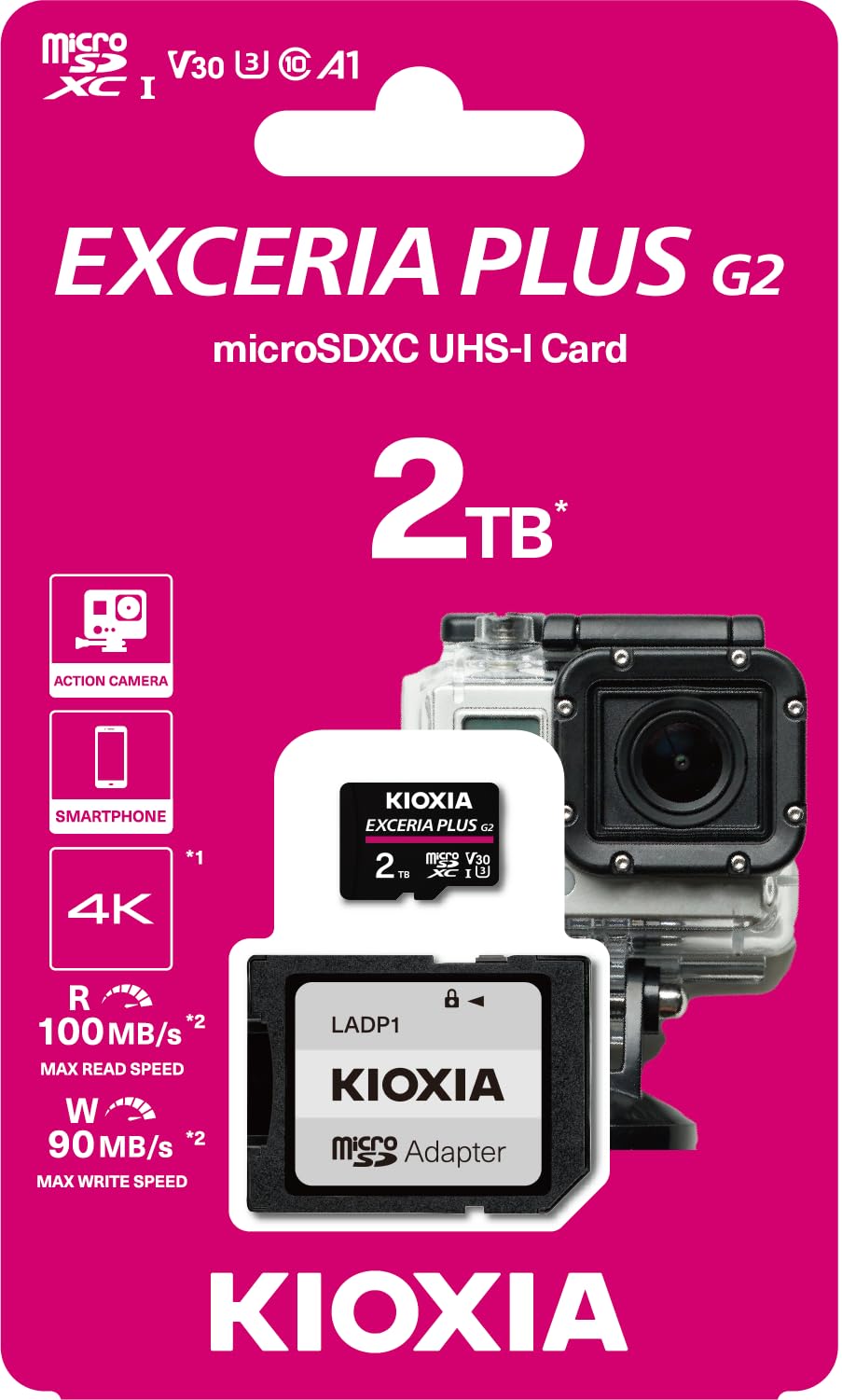 Amazon | KIOXIA EXCERIA Plus G2 2TB microSDメモリーカード - ビデオ