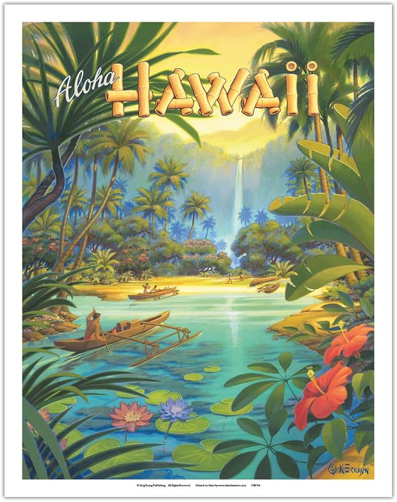 Amazon.co.jp: アロハハワイ – ビンテージスタイルハワイアン旅行