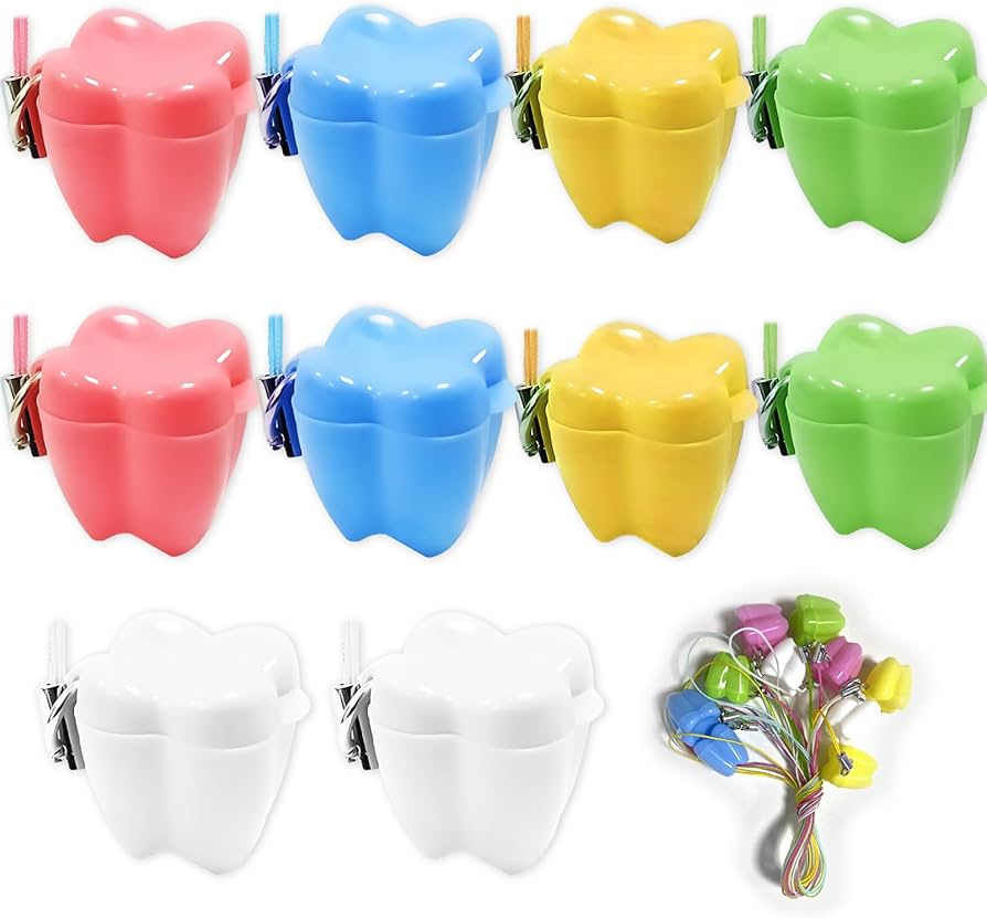 Amazon.com: Ceonam 10 Pieces Plastic Baby Tooth Keepsake Box Set