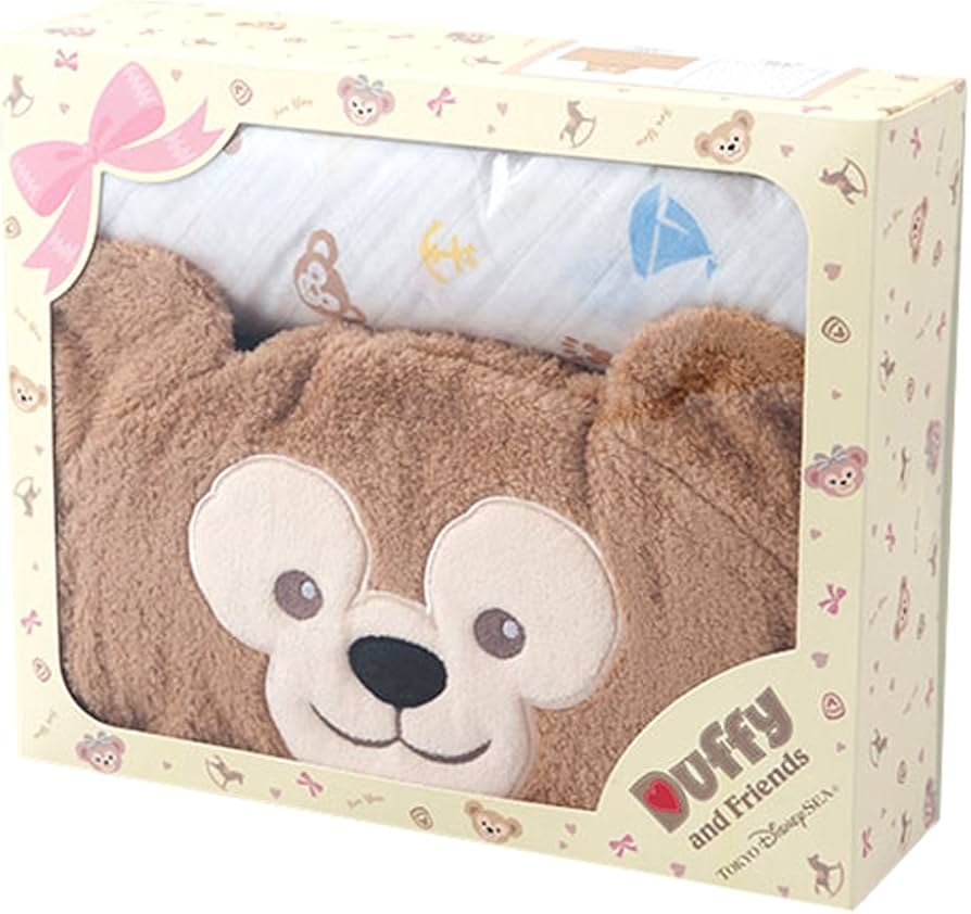 Amazon.co.jp: ダッフィー ギフトセット 大 (おくるみ ＆ フード 付き