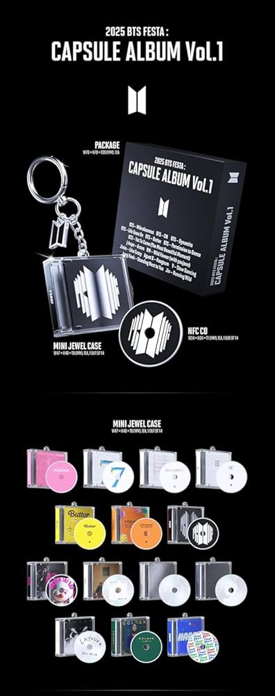 Amazon.com: B'TS 2025 B'TS FESTA : CAPSULE ALBUM VOL.1 NFC CD+Case