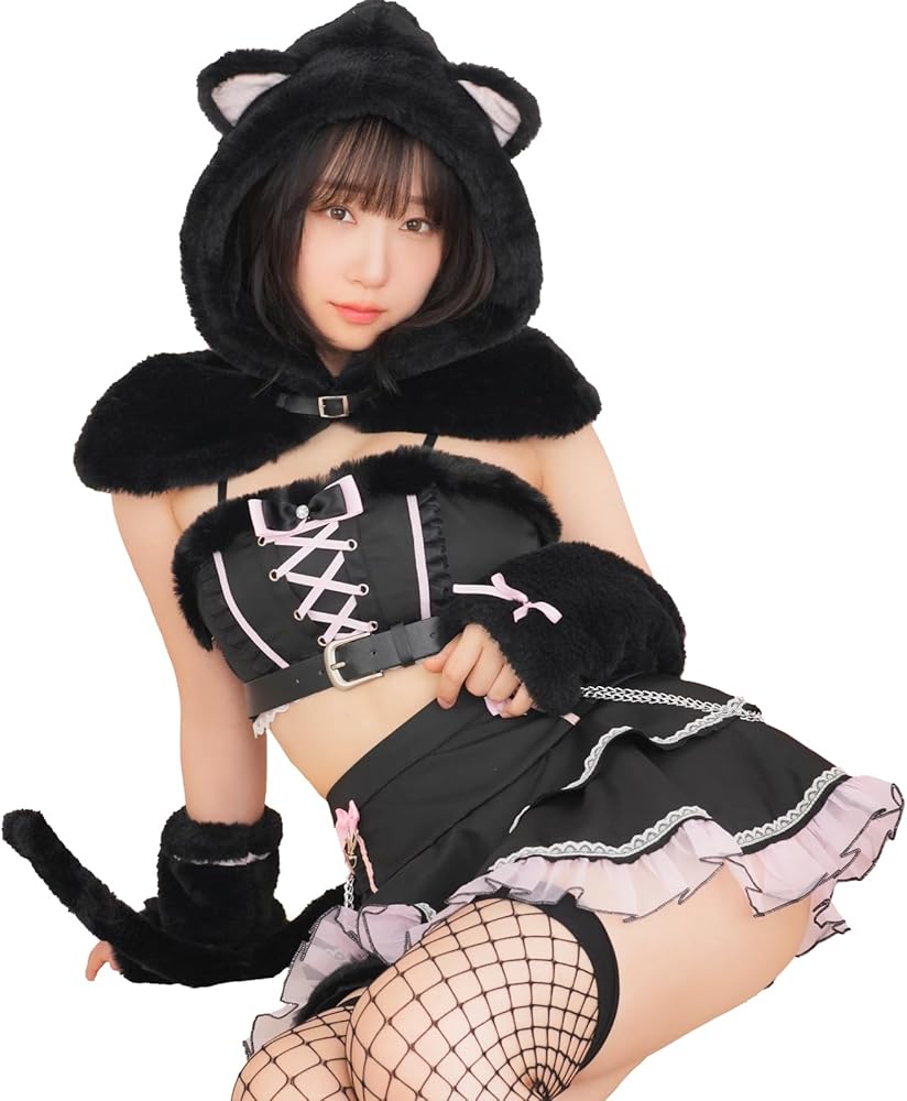 Amazon.co.jp: [Malymoon] コスプレ 伊織もえ キャット ネコ ねこ 猫