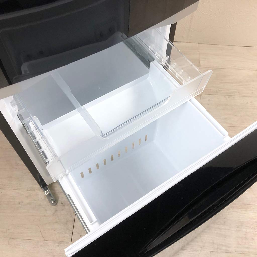 Amazon.co.jp: GR-M15BS-K(ピュアブラック) 2ドア冷蔵庫 右開き 153L