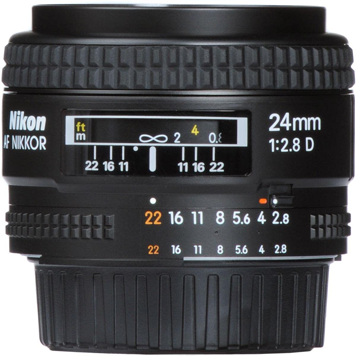 Nikon AF FX NIKKOR 24mm f/2.8D Fixed Zoom Lens with Auto Focus for