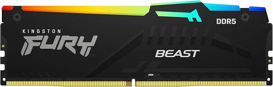 Kingston Fury Beast DDR5 RGB 16GB (2x8GB) 5200MT/s DDR5 CL40 DIMM