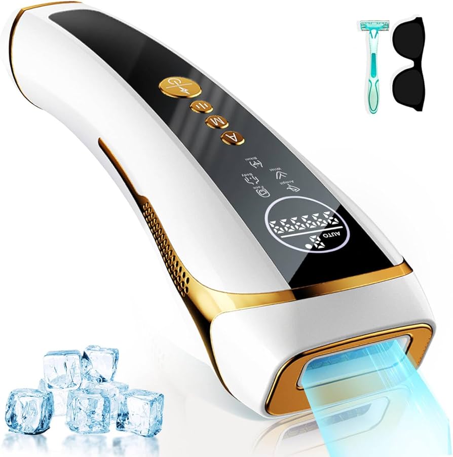 Amazon | 脱毛器 VIO対応【サロン級HIPL光脱毛器】冷感脱毛 99万回照射