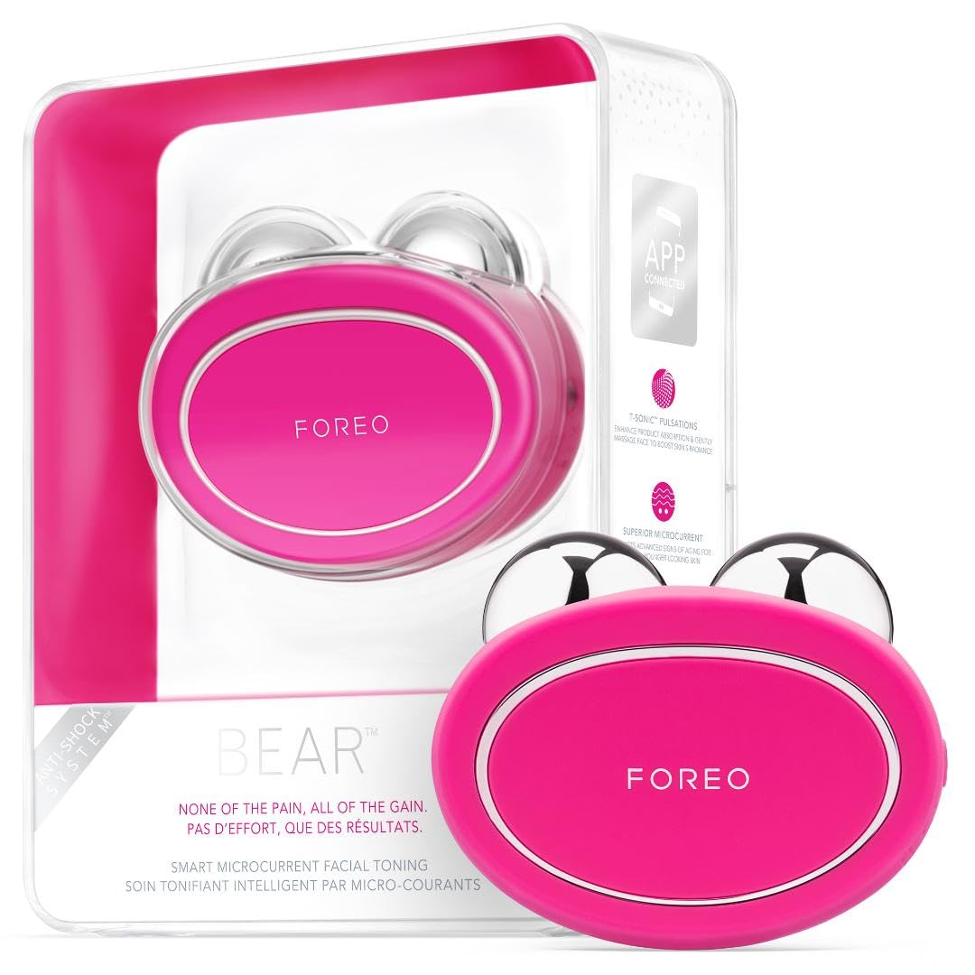 FOREO BEAR Fuchsia Smart Microcurrent Facial Toning Device for