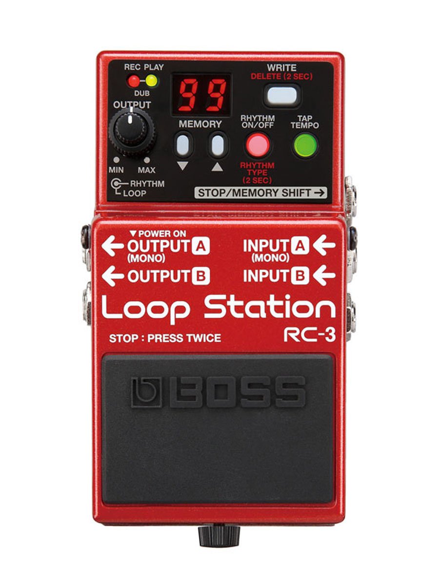 Amazon.com: BOSS RC-3 Loop Station Pedal, red : Musical Instruments