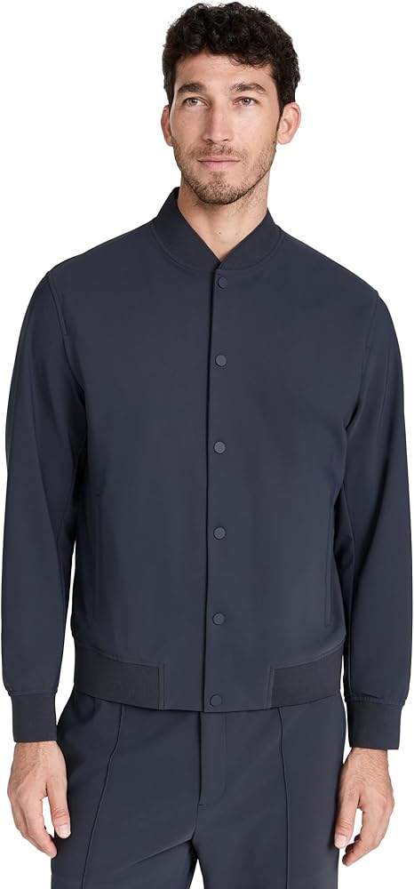 Amazon.com: Theory Men's Murphy Jacket In Precision Ponte, Basalt