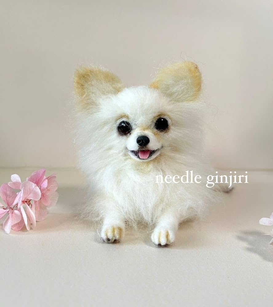 Amazon | 羊毛フェルト ふせをするチワワ | 羊毛フェルト 通販