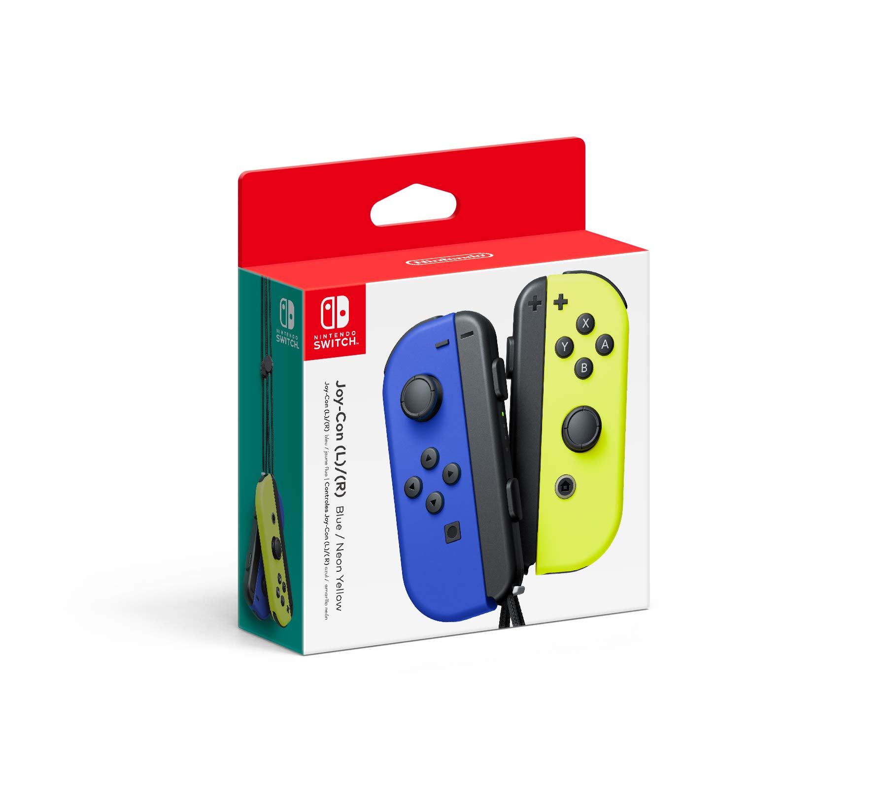 Amazon.com: Nintendo Blue/Neon Yellow Joy-Con (L-R) - Switch