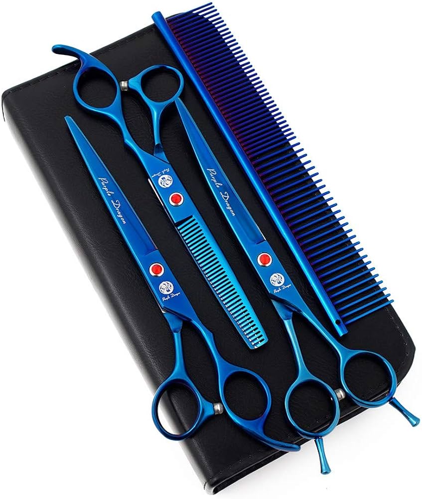 Amazon | Purple Dragonトリミングハサミ 犬 トリミングシザー ハサミ