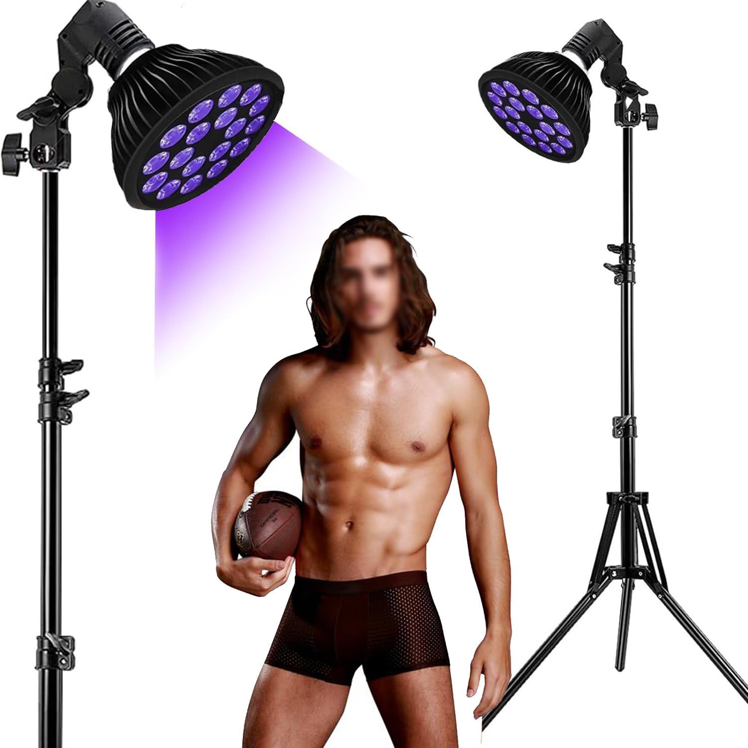 Amazon.co.jp: 54ワット日焼けランプ、三脚付き折りたたみ式ポータブル