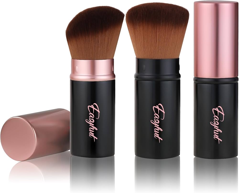 Amazon.com: Easyhut Retractable Kabuki Makeup Brushes 2 Pcs Blush