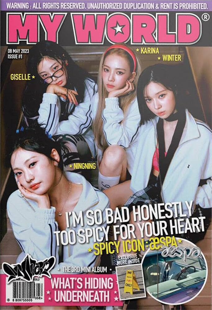 AESPA - (ZINE Ver.) AESPA MY WORLD The 3rd Mini Album ( SPICY Ver