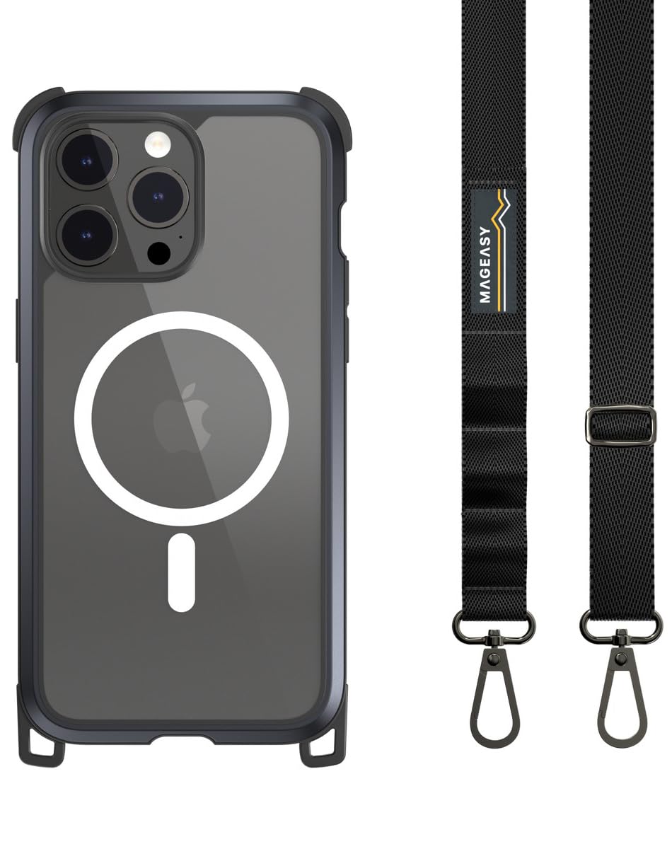 Amazon.co.jp: 【MagEasy】 iPhone 15 Pro Max 対応 ケース 斜めがけ