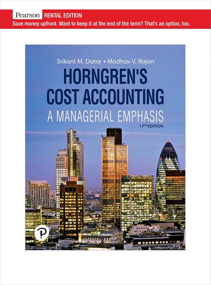 Amazon.com: Horngren's Cost Accounting [RENTAL EDITION