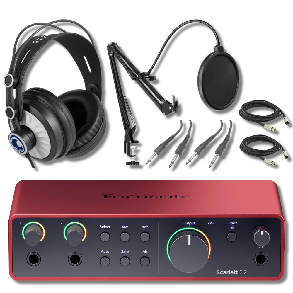 Amazon.com: Focusrite Scarlett 2i2 4G with StreamEye Cans50 Studio