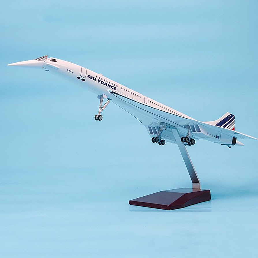 Amazon.co.jp: 1:125スケールジェットモデル飛行機コンコルドフランス