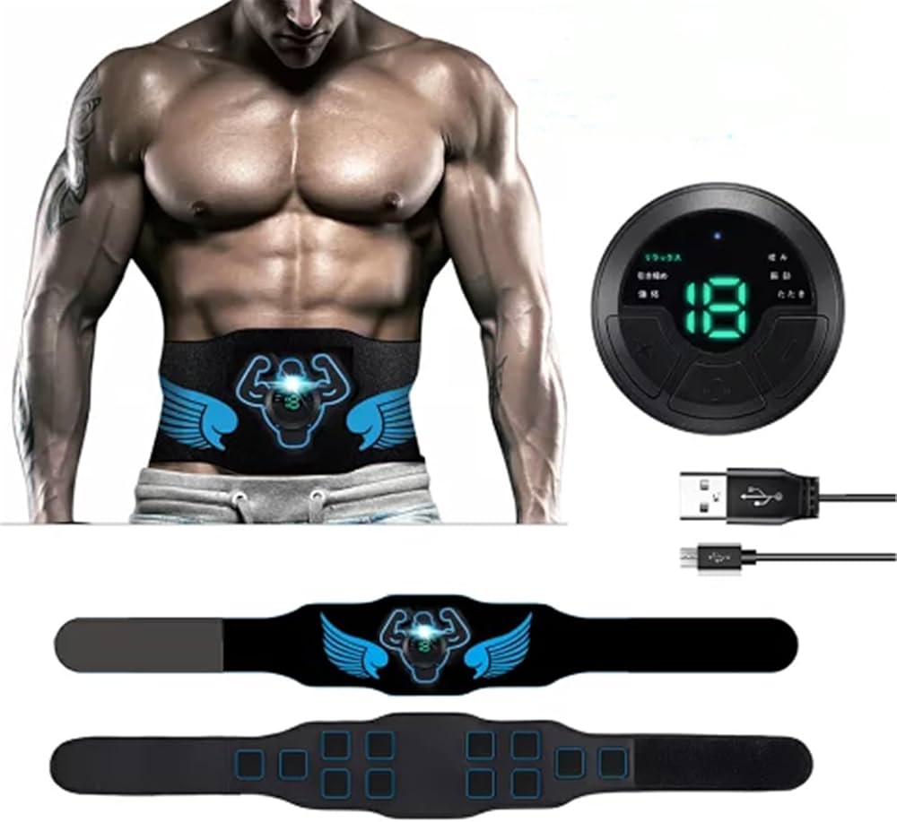 Amazon.co.jp: EMS 腹筋ベルト ems腹筋マシン お腹 ダイエット腹巻き