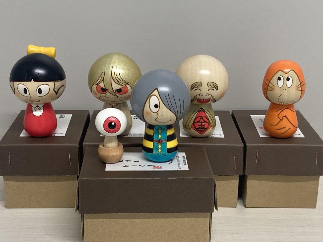 Amazon | 卯三郎 コラボ 水木しげる ゲゲゲの鬼太郎 6体セット こけし