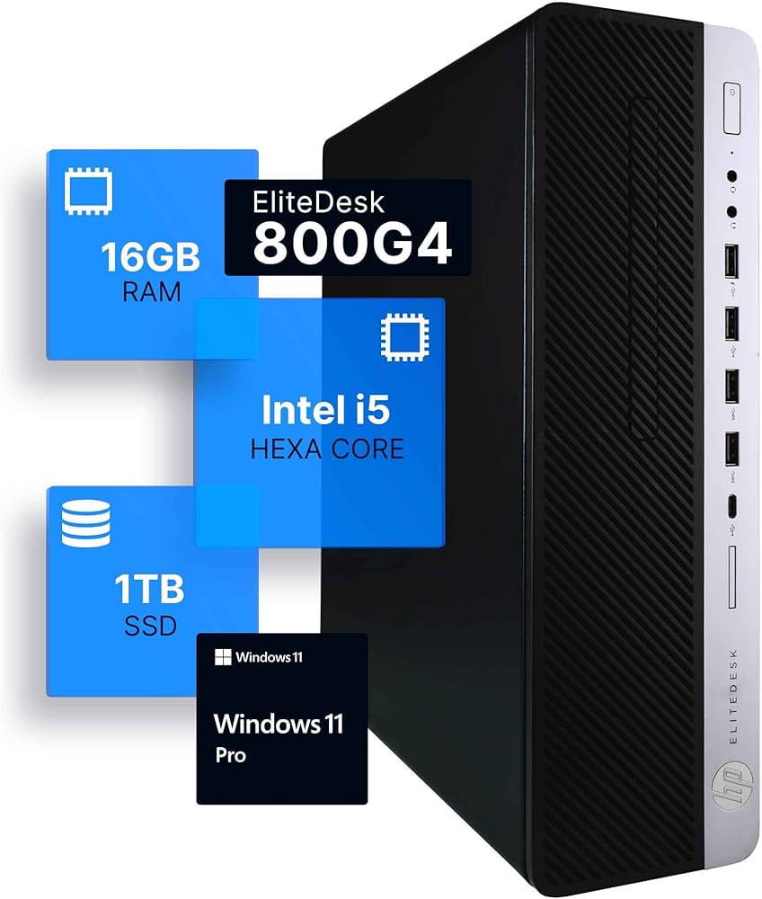 Amazon.com: HP EliteDesk 800G4 Desktop Computer | Hexa Core Intel