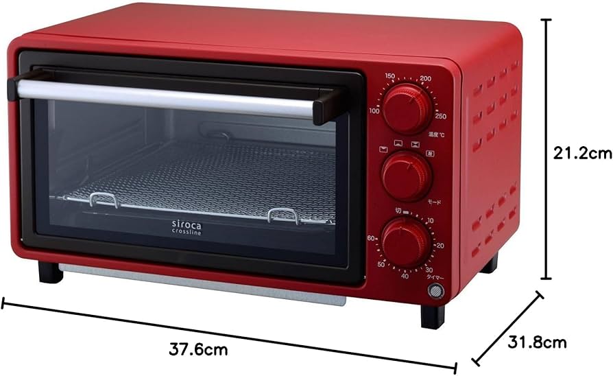 Amazon | siroca ミニノンフライオーブン SCO-601 レッド[油無しで