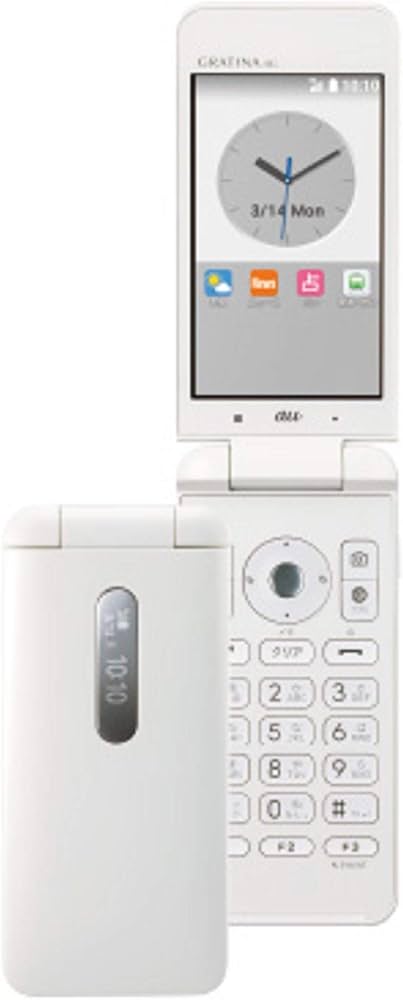 Amazon | KYOCERA au GRATINA 4G KYF31 White | 携帯電話本体 通販