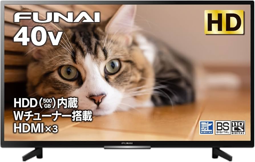 Amazon | フナイ 40V型 液晶テレビ フルビジョン ブラック FL-40H2040
