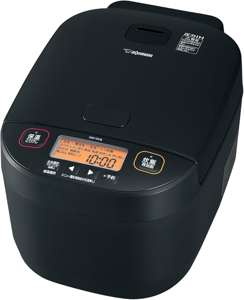 Amazon | 象印マホービン 炊飯器 1升 ブラック NW-YA18-BA | 象印