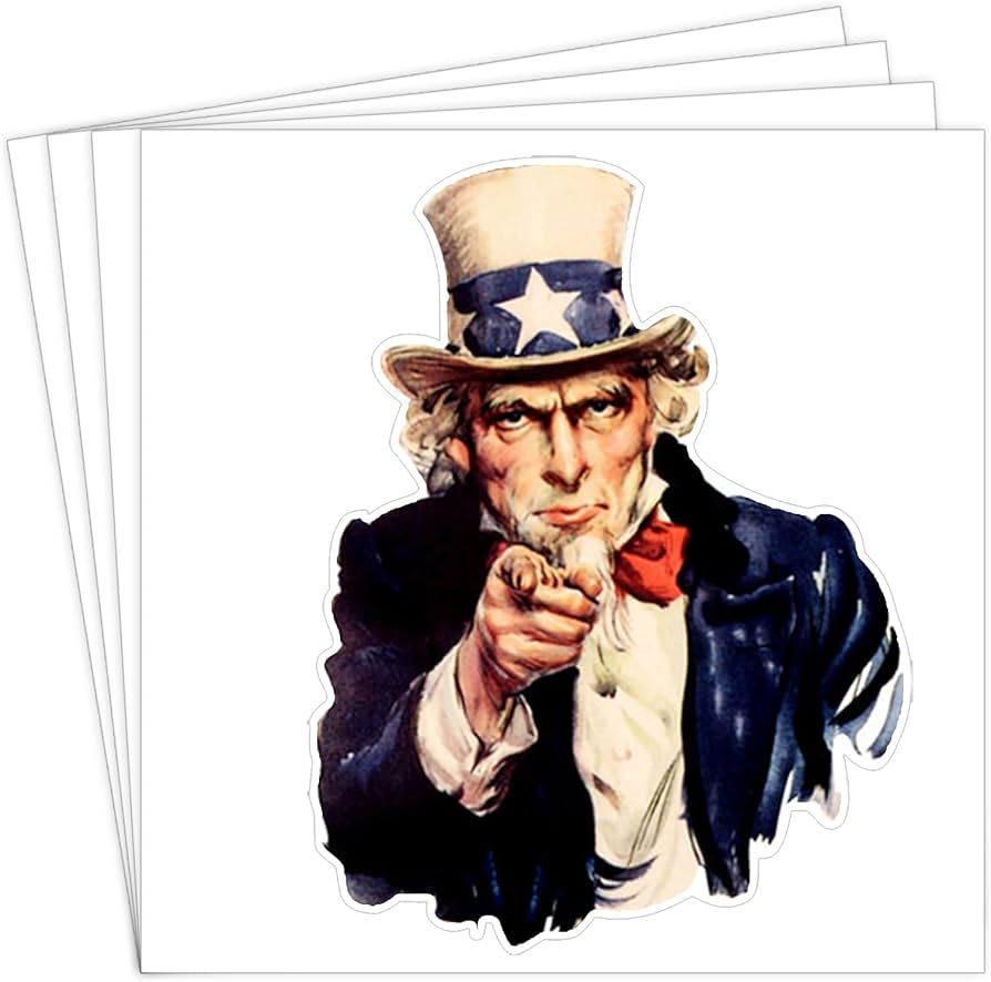 Amazon.com - dealzEpic - Classic Uncle Sam Sticker - Self Adhesive
